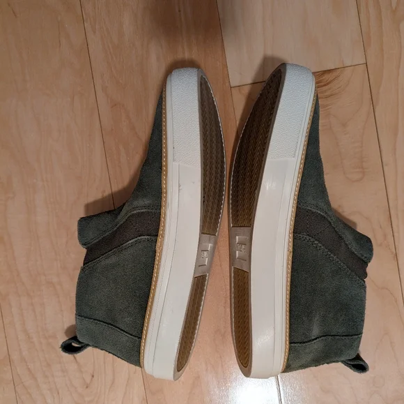 Like New Toms Bryce Women Olive Green Suede Slip-On High Top Sneakers/Booties 6 - Picture 6 of 7
